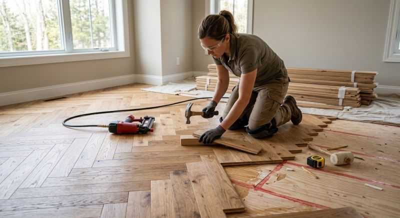 Wood Floor Service detail